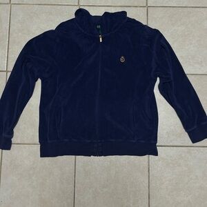 Ralph Lauren Terrycloth Navy Hoodie